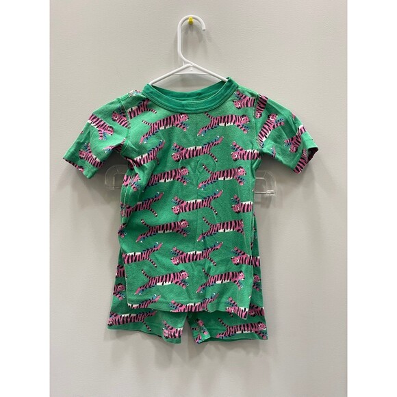 Hanna Andersson Other - Hanna Andersson Green Tiger Short John PJ Set 130 cm / 8 Years